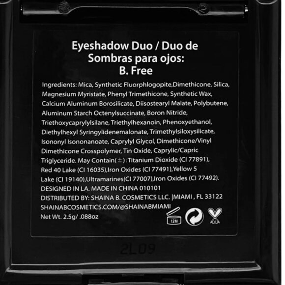 SHAINA B. MIAMI EYE SHADOW DUO - B. FREE - Picture 8 of 9